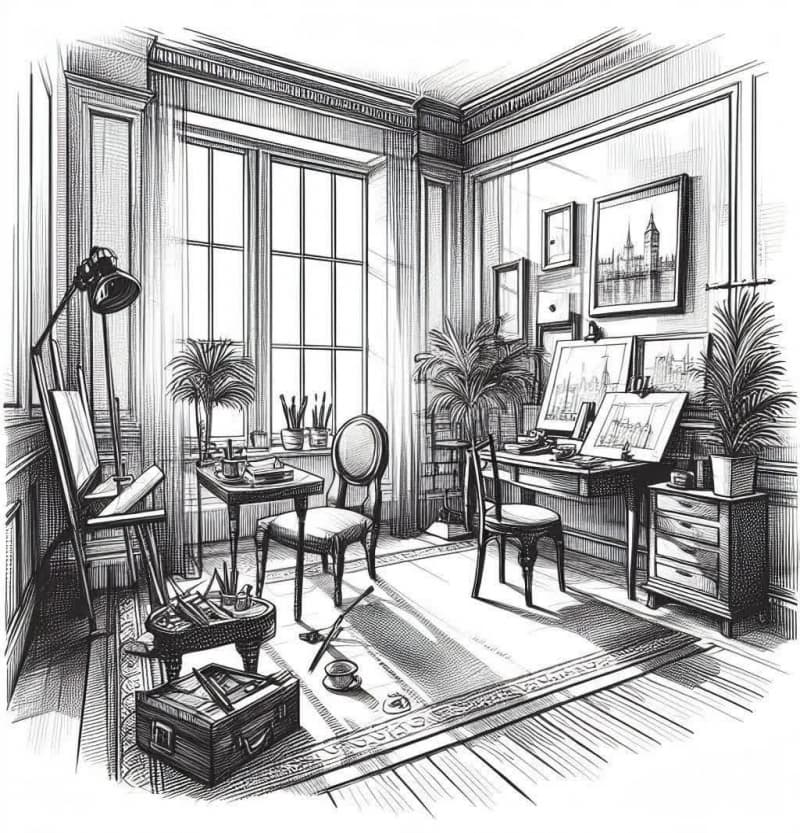 نمونه کار هنرآموزان درس طراحی فضا و صحنه (پایه یازدهم ،رشته انیمیشن)